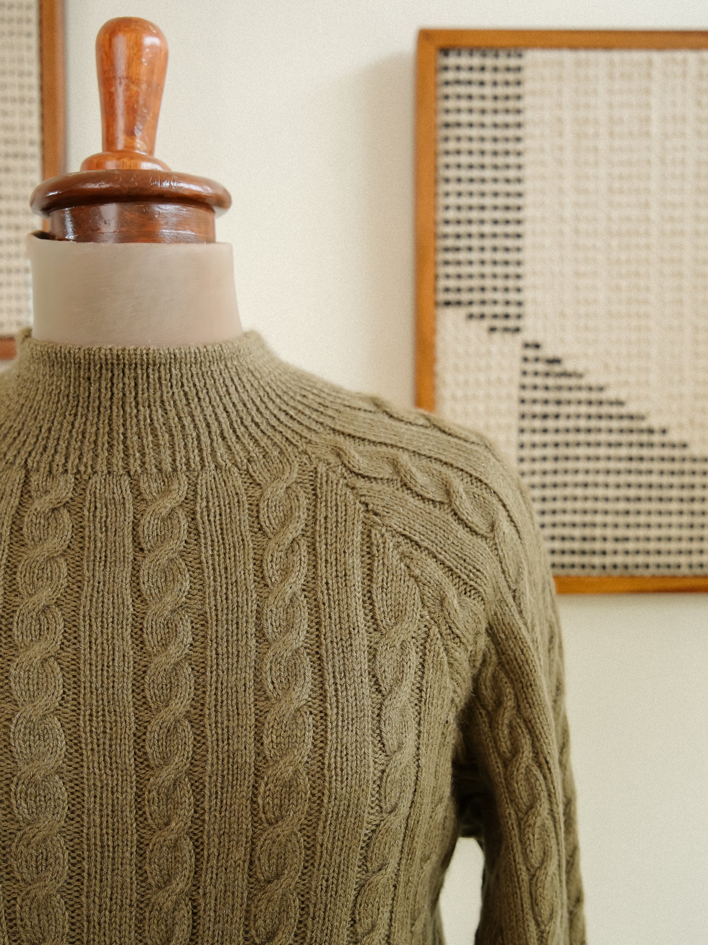 olive moss sweater