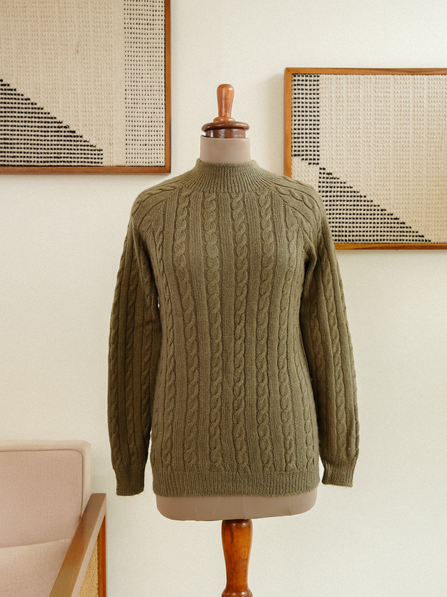 olive moss sweater